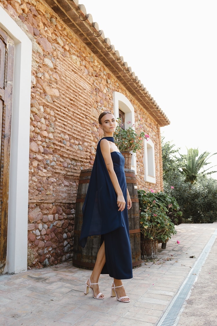 Vestido JULIA azul marino - Imagen 3