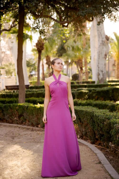 Vestido Nudo Marsala