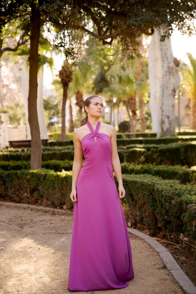 Vestido Nudo Marsala