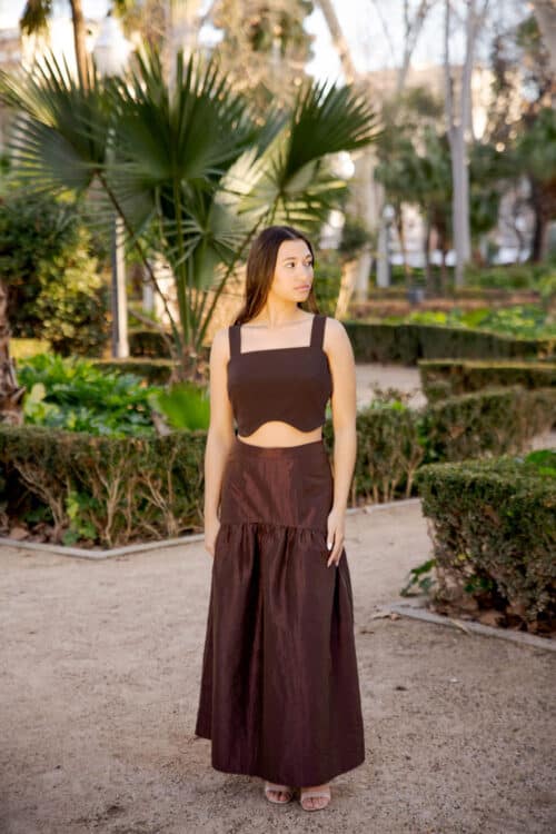TRIANA Falda marrón