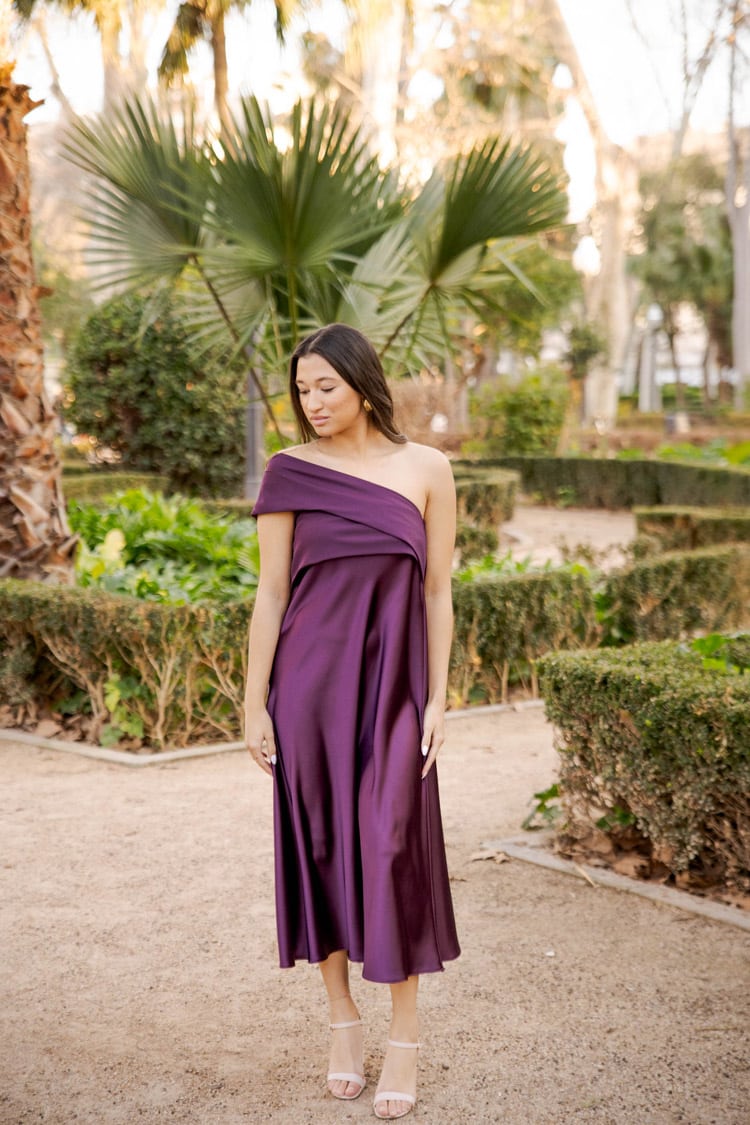 Valeria Vestido Berenjena - Imagen 4