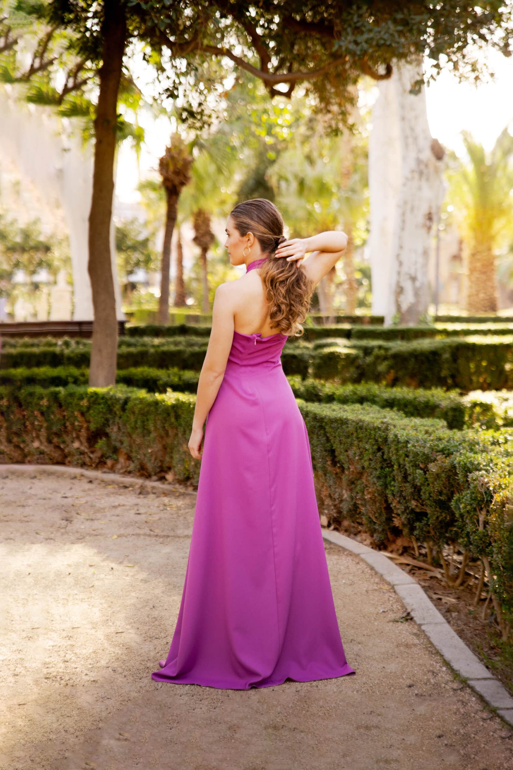 Vestido Nudo Marsala - Imagen 3