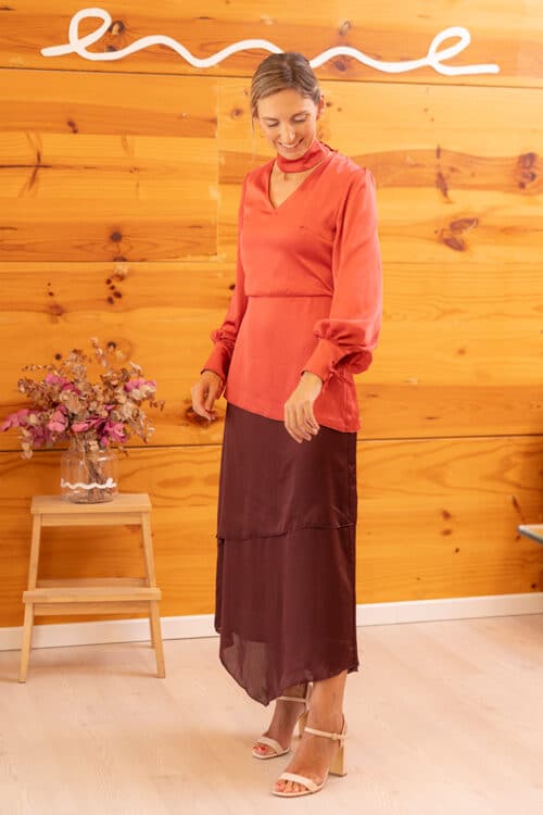 Vestido Bicolor