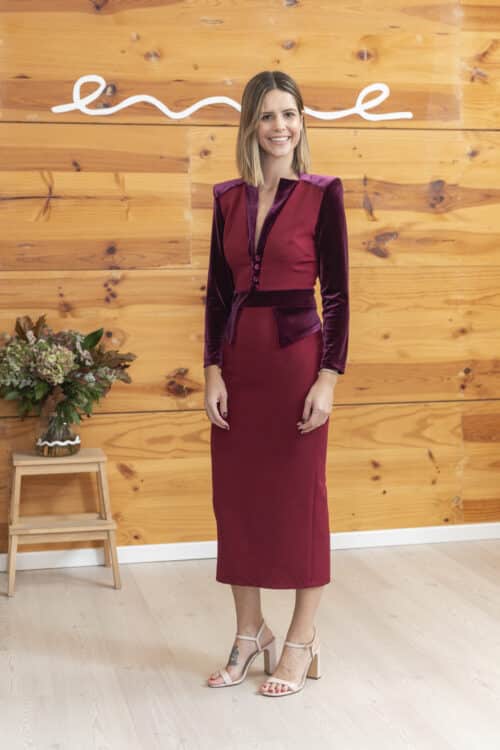 Vestido granate
