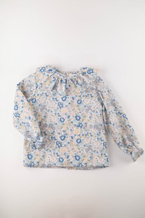 Camisa Flores Azul