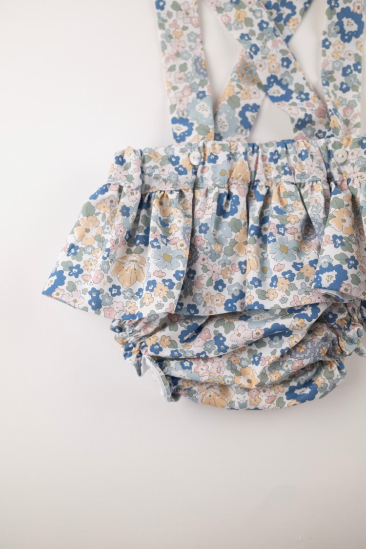 Culetin tirantes flores azules - Imagen 4