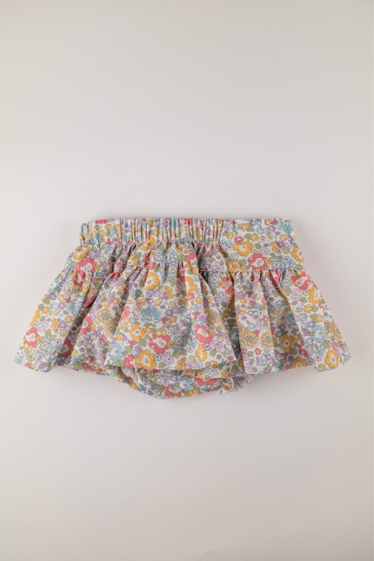 Minifalda braga flores