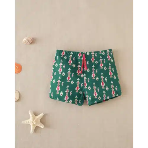 Bañador de bebe con estampado geométrico y cintura ajustable