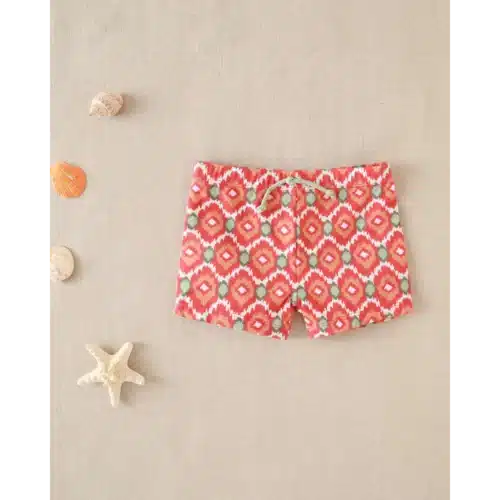 Bañador de bebe lycra con estampado geométrico