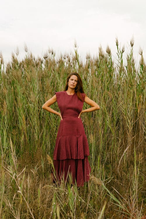 Vestido volantes Orquídea